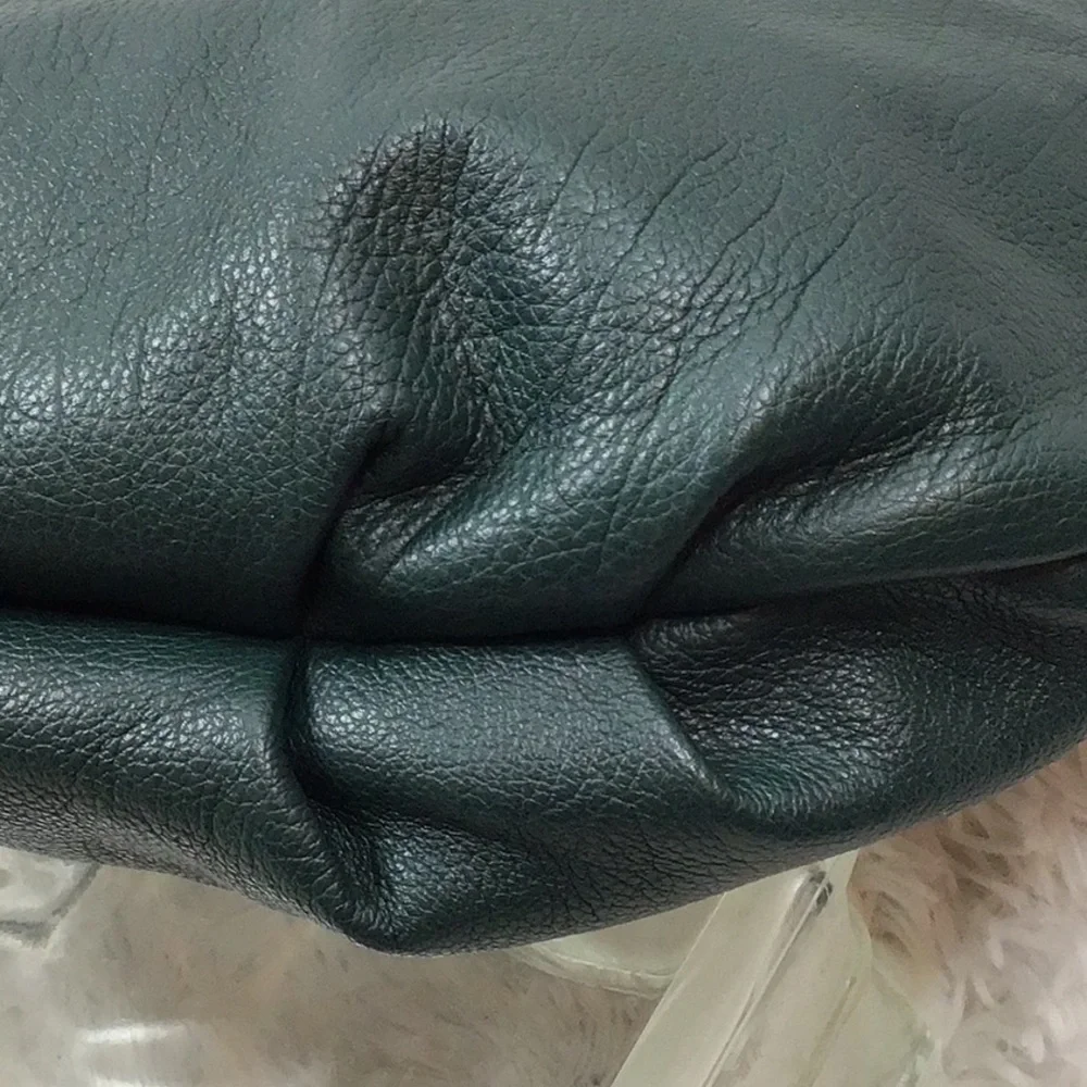 OrYany Tracy deep green pebbled leather hobo shoulder bag
